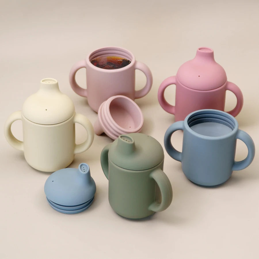 Taza de Alimentación para Bebé Portátil | Botella de Aprendizaje para Recién Nacidos, Taza de Silicona para Niños, Accesorios para Bebés
