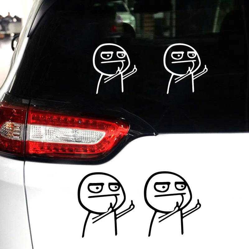 Sticker Divertido para Auto "Pull Fuel Tank Pointer to Full" - Vinilo Reflectante con Diseño Único para Decoración Exterior