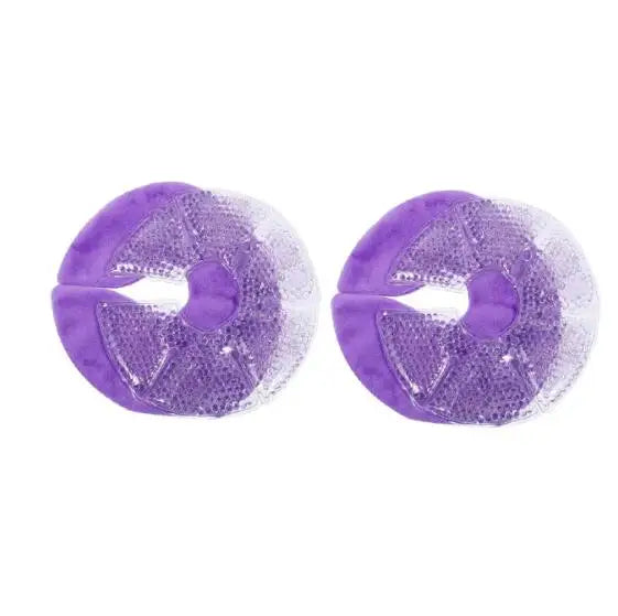 2 Piezas de Almohadillas Terapéuticas para Pechos | Almohadillas de Gel para Alivio de Dolor de Lactancia | Terapia Fría y Caliente | Reutilizables y Cómodas