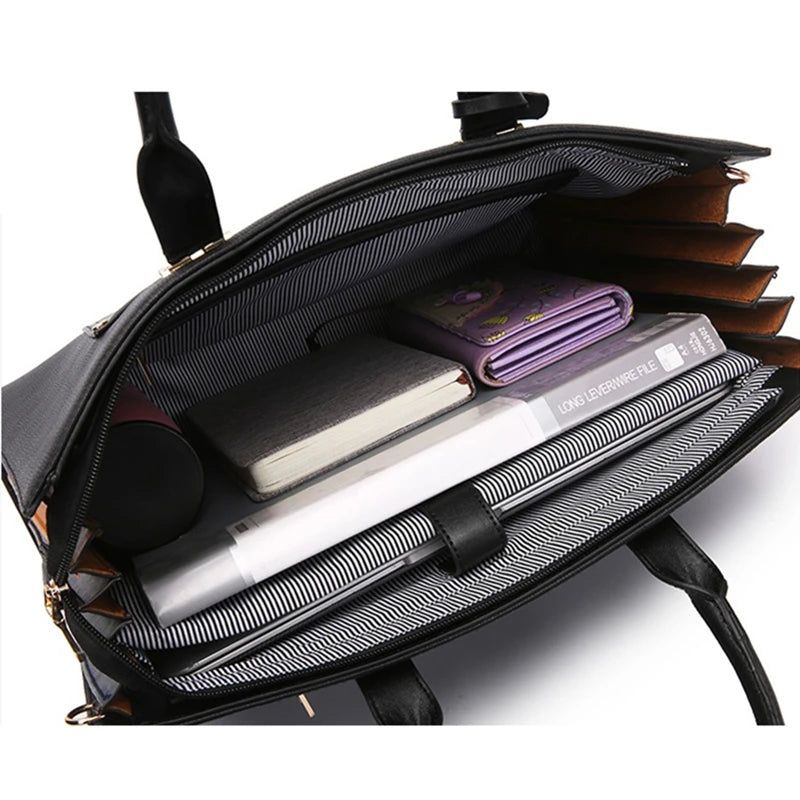 Maletín de Mujer OYIXINGER 2024 - Bolso de Hombro de Moda con Gran Capacidad para Laptop 13.3”