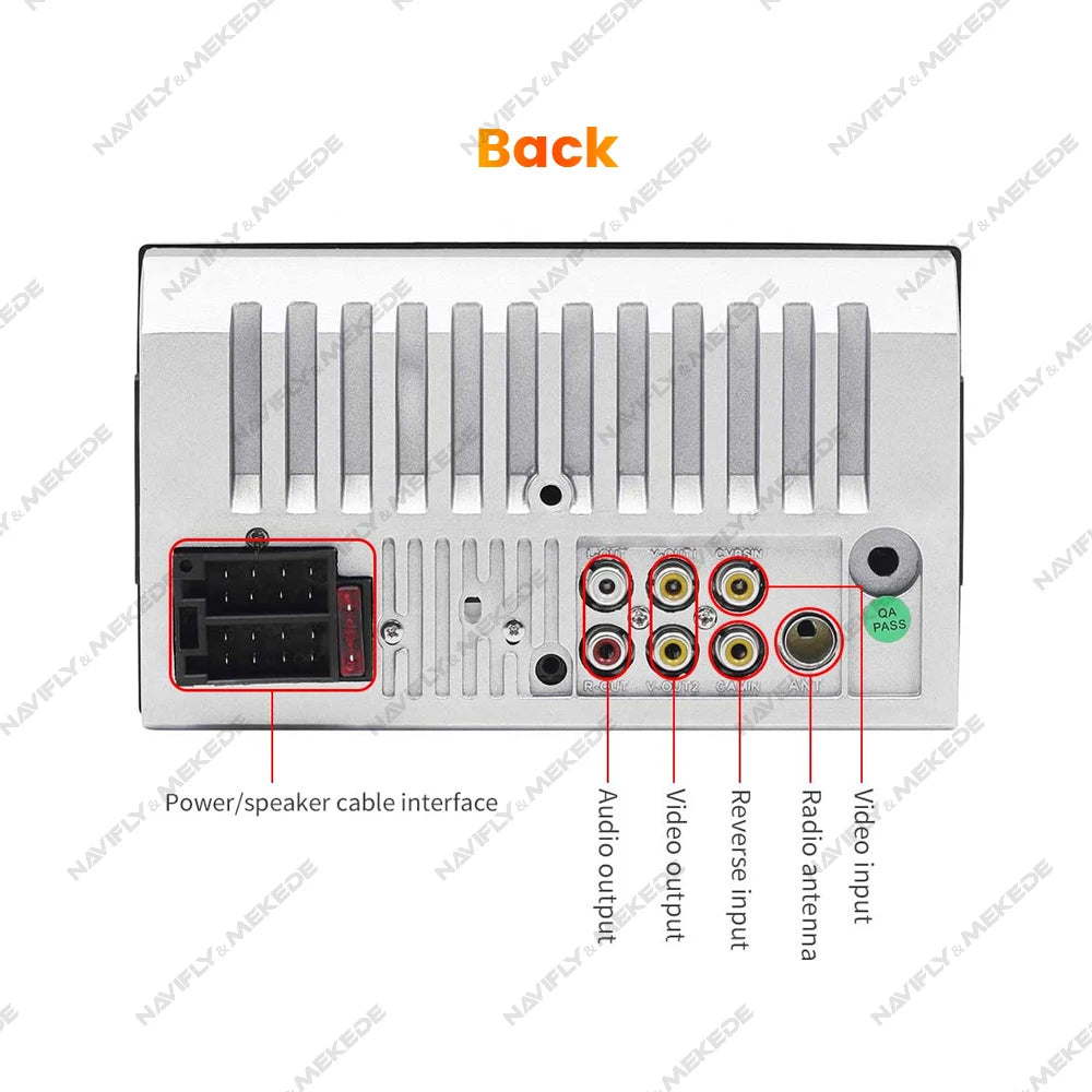 Reproductor Multimedia MP5 para Automóvil de 7 Pulgadas - Pantalla Táctil HD, Sistema Inteligente, Soporte para Cámara de Reversa y Conexión Mirror Link