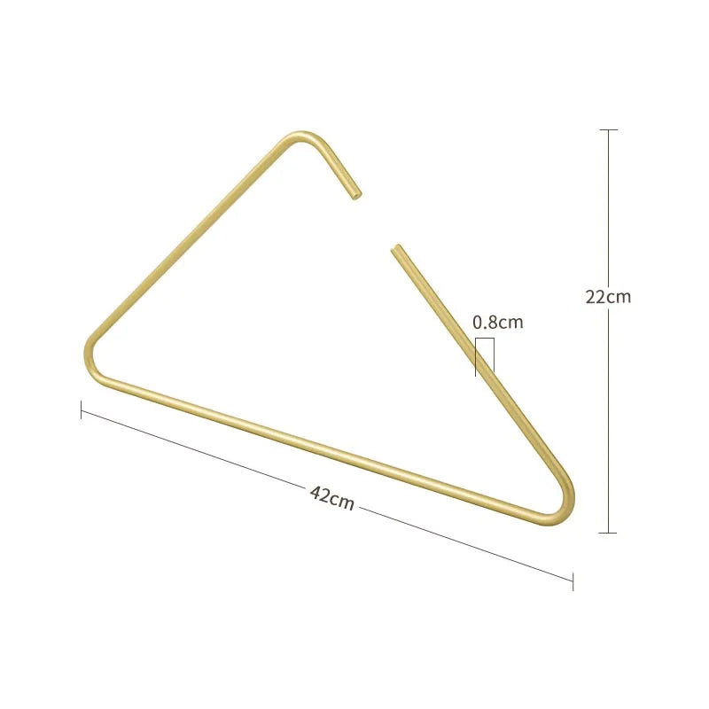 Perchas de ropa triangulares creativas, 5 piezas, perchas de metal sólido para abrigo, pantalones, bufandas, estante de secado y organizador de armario