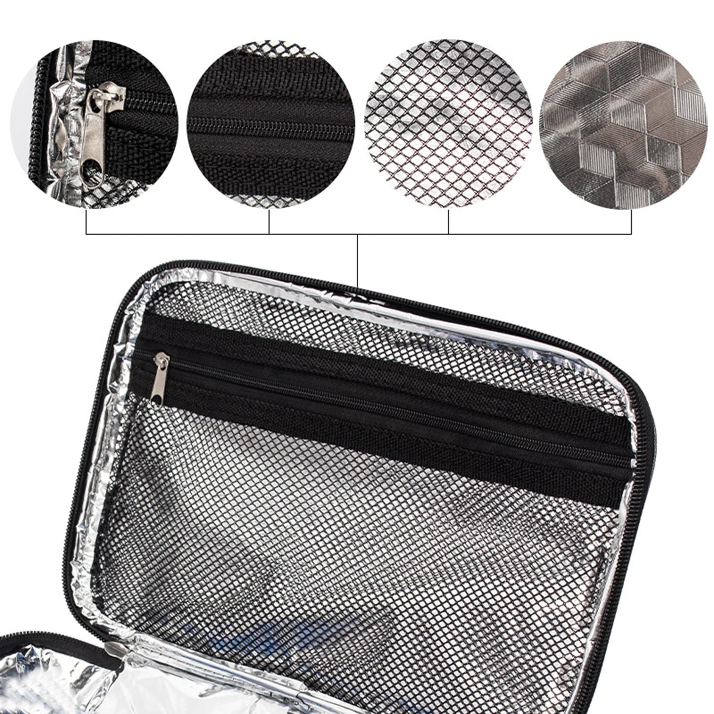Bolsa Térmica para Almuerzo para Mujeres y Hombres, Mini Bolsa Insulada Portátil, Perfecta para Comidas, Snacks y Viajes