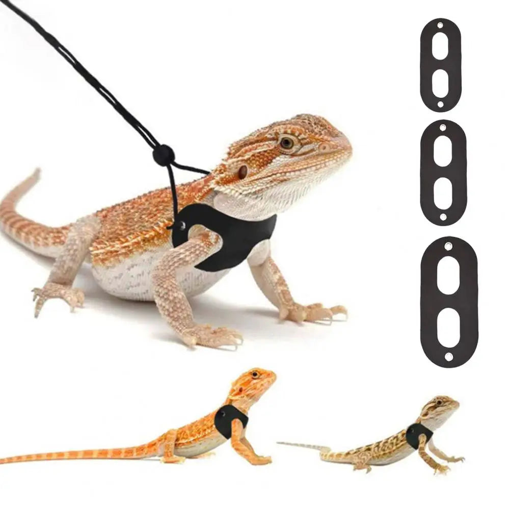 Arnés Ajustable para Reptiles - Correa Suave y Cómoda para Dragones Barbudos y Mascotas Pequeñas