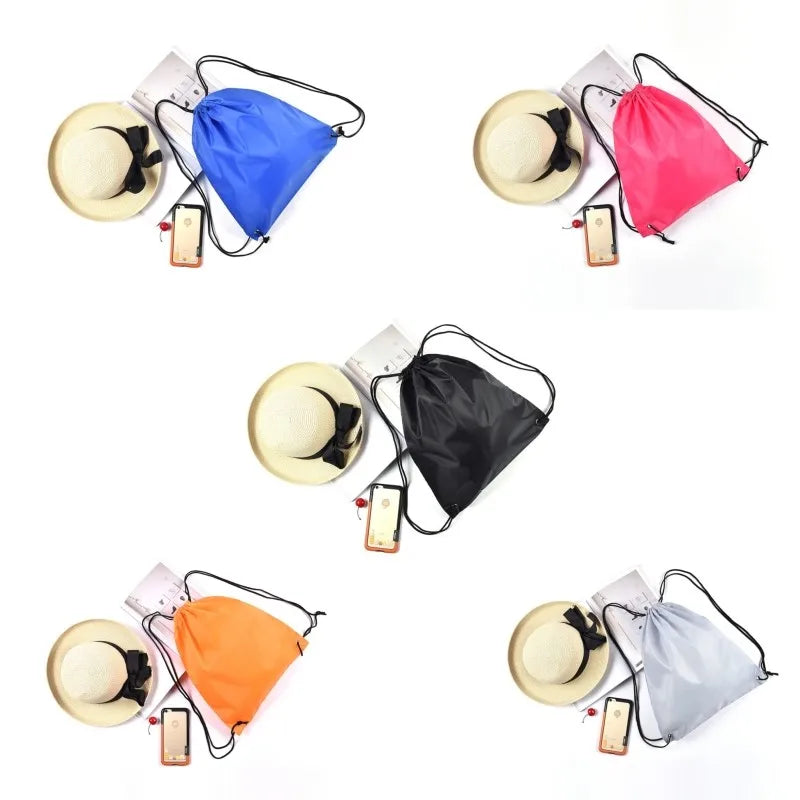 Bolsa Deportiva Portátil de Viaje Impermeable con Cordón para Gimnasio y Mochila de Montar