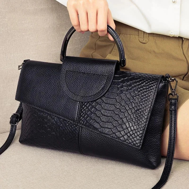 Bolso de Hombro de Alta Calidad para Mujer - Cuero PU Suave, Diseño de Marca de Lujo, Crossbody Elegante y Funcional