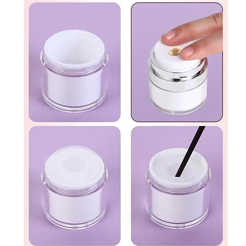 Botella Dispensadora Vacía 15/30/50ML - Bomba de Crema Reutilizable con Diseño al Vacío para Lociones y Cosméticos