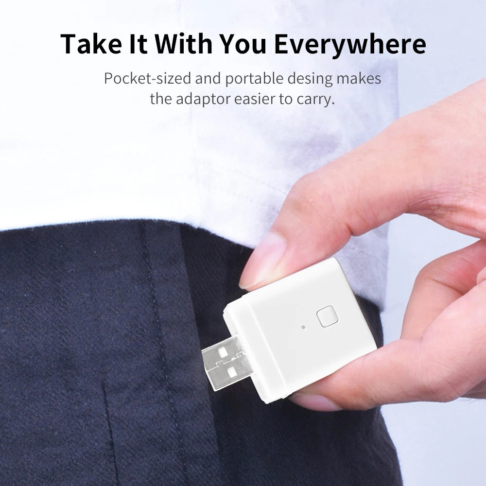 Adaptador de Carga Rápida USB Portátil Inteligente Tuya WIFI 5V - Compatible con Alexa, Google y Alice Home
