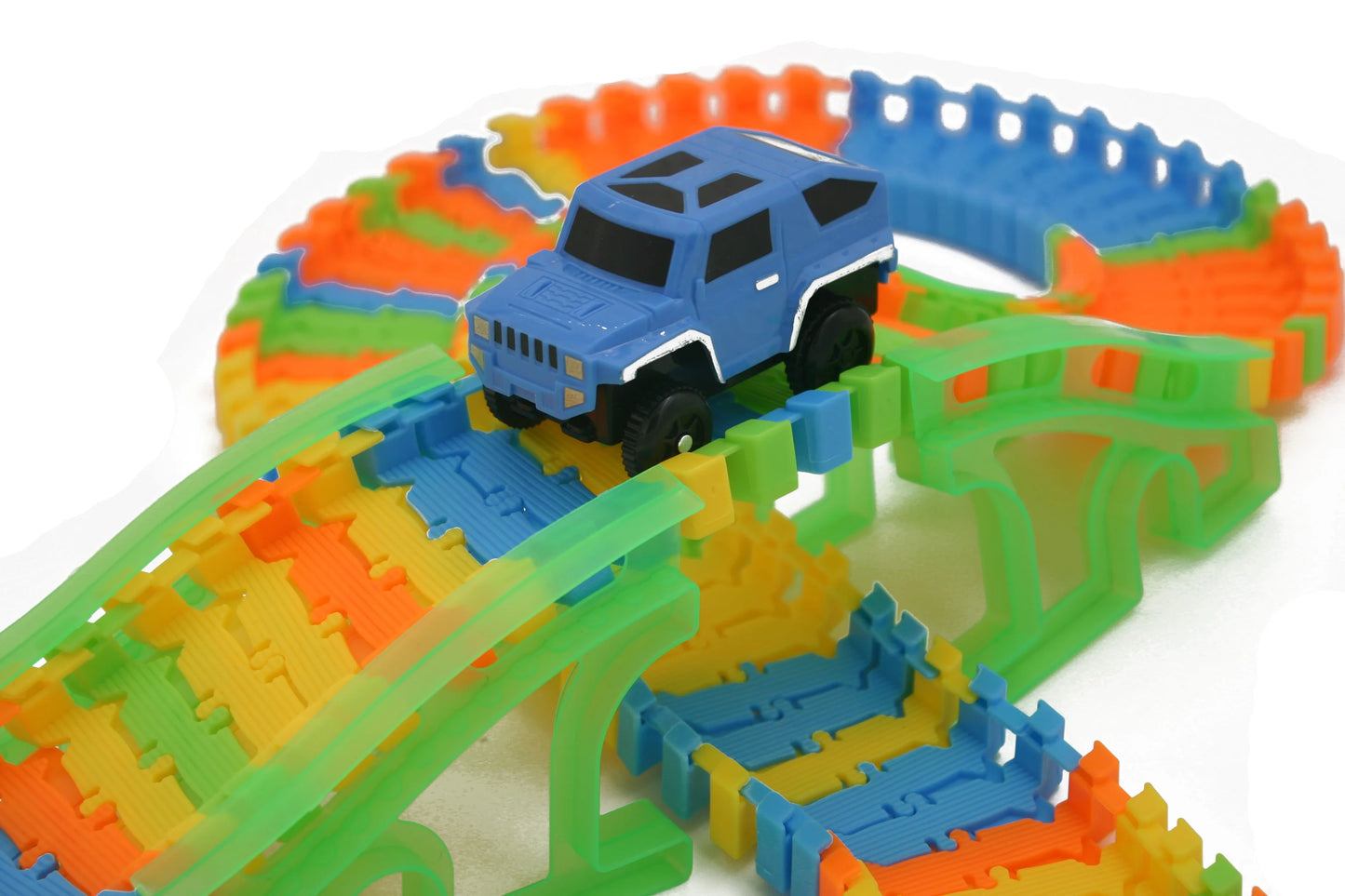 Set de Pista de Carreras DIY para Armar, Juguete Educativo con Coches y Pistas Flexibles para Niños, Puzzle Interactivo de Carros de Carreras