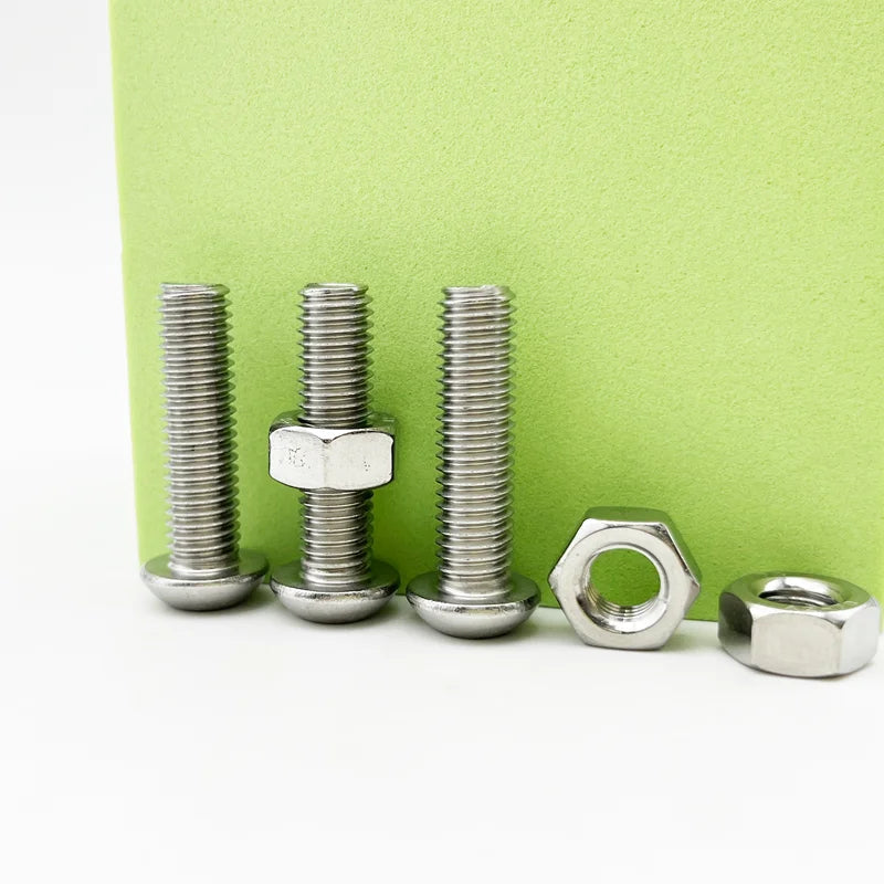 Juego de Tornillos de Rosca Hexagonal para Máquina Métrica, Surtido de Tornillos de Acero Inoxidable 120-434 Piezas, M2 ~ M6