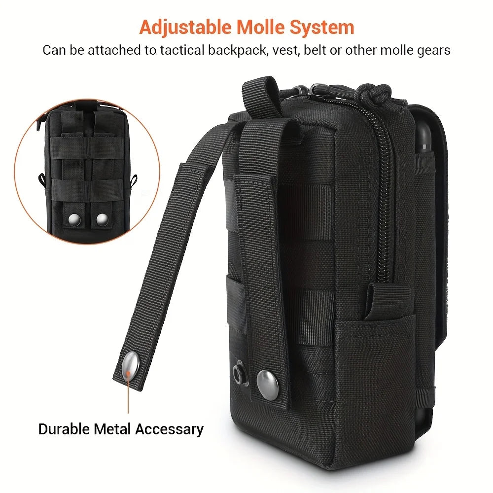 Bolsa Táctica de Cintura para Hombre – Bolsa EDC Outdoor, Funda para Móvil y Herramientas