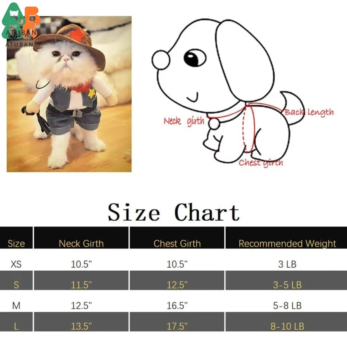 Disfraz de Halloween para Mascotas, Traje de Vaquero del Oeste con Sombrero, Ropa Divertida para Gatos y Perros Pequeños, Disfraz de Vaquero Adorable