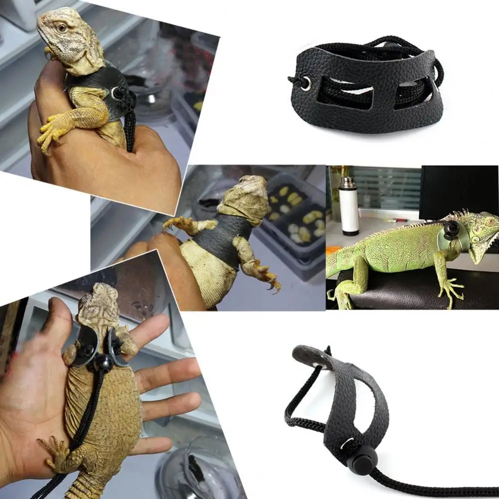 Arnés Ajustable para Reptiles - Correa Suave y Cómoda para Dragones Barbudos y Mascotas Pequeñas