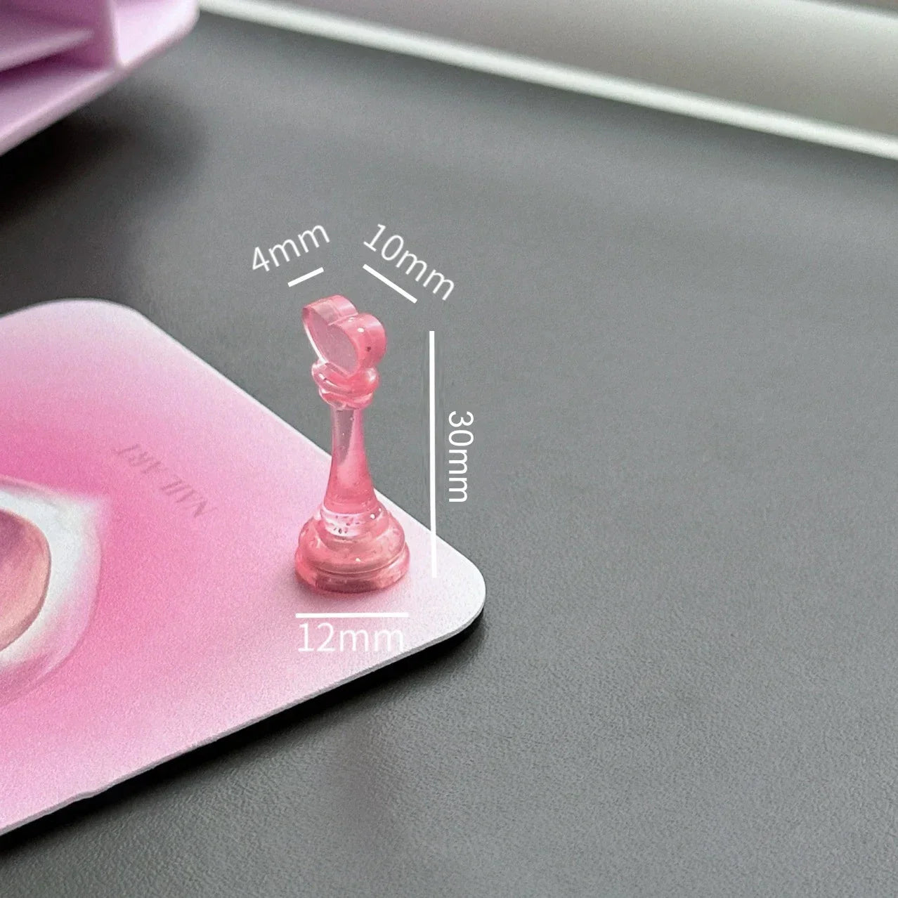 ANGNYA Soporte para Uñas Love - Soporte Acrílico para Puntas de Uñas Postizas, Estante de Exhibición y Herramientas de Manicura