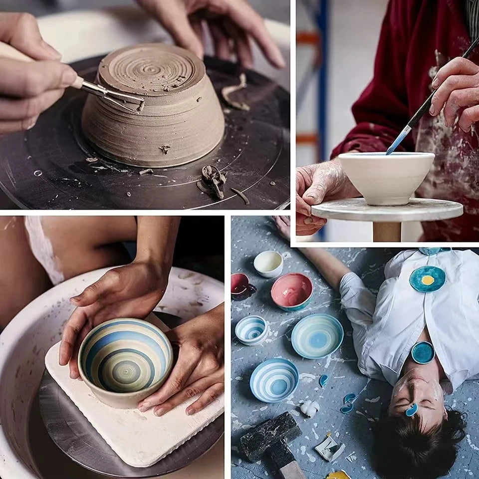Set de Herramientas para Escultura en Arcilla | 23 Piezas para Cerámica, Modelado y Manualidades en Polímero y Porcelana Fría