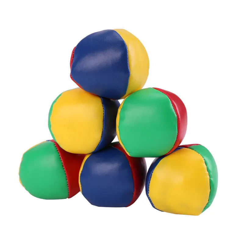 Juguetes de Circo para Niños y Adultos - Set de Pelotas de Malabares de 3-6 Piezas con Diseño de 4 Paneles