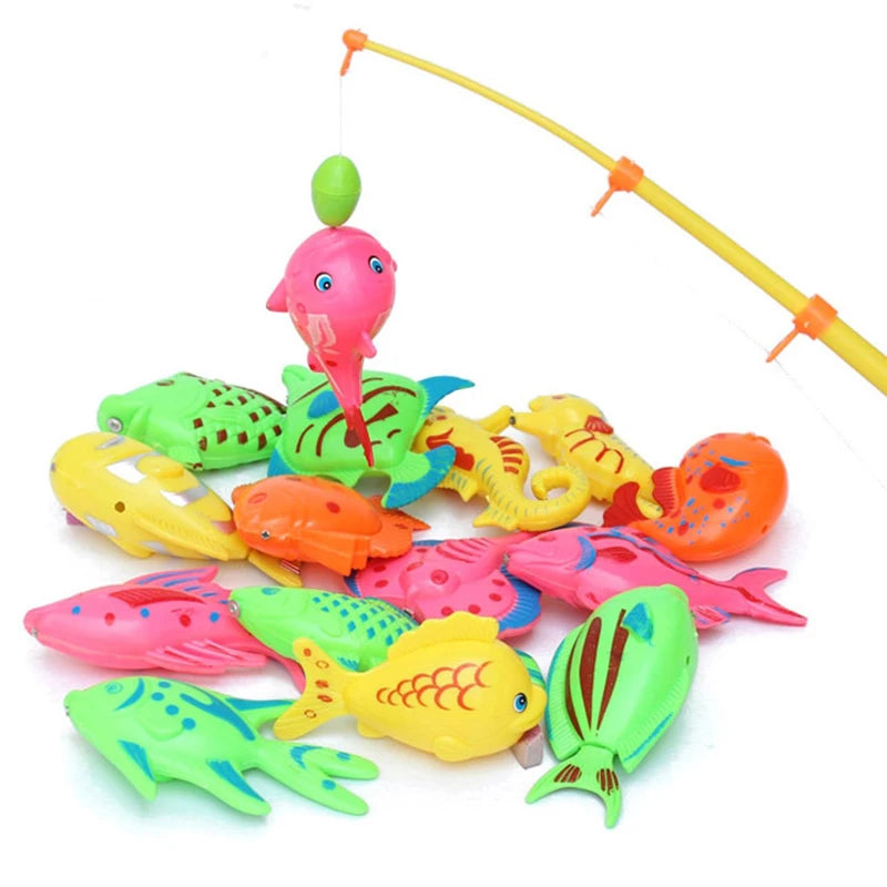 Juego de Pesca Magnética para Niños, Juguete de Agua con Caña de Pescar y Peces de Colores, Ideal para Baño y Piscina