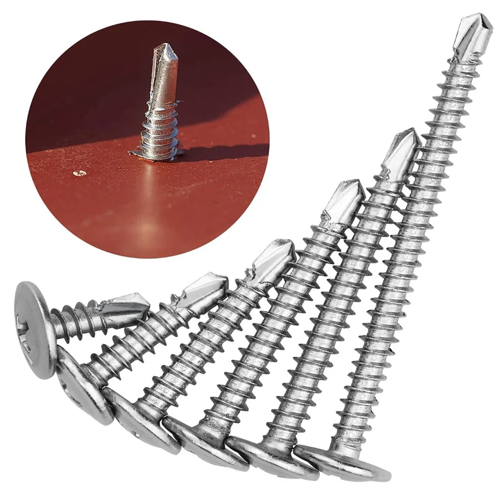 Set de Tornillos Autotaladrantes HEXAGONALES STONEGO - 210 Piezas en Caja para Conexiones Precisas