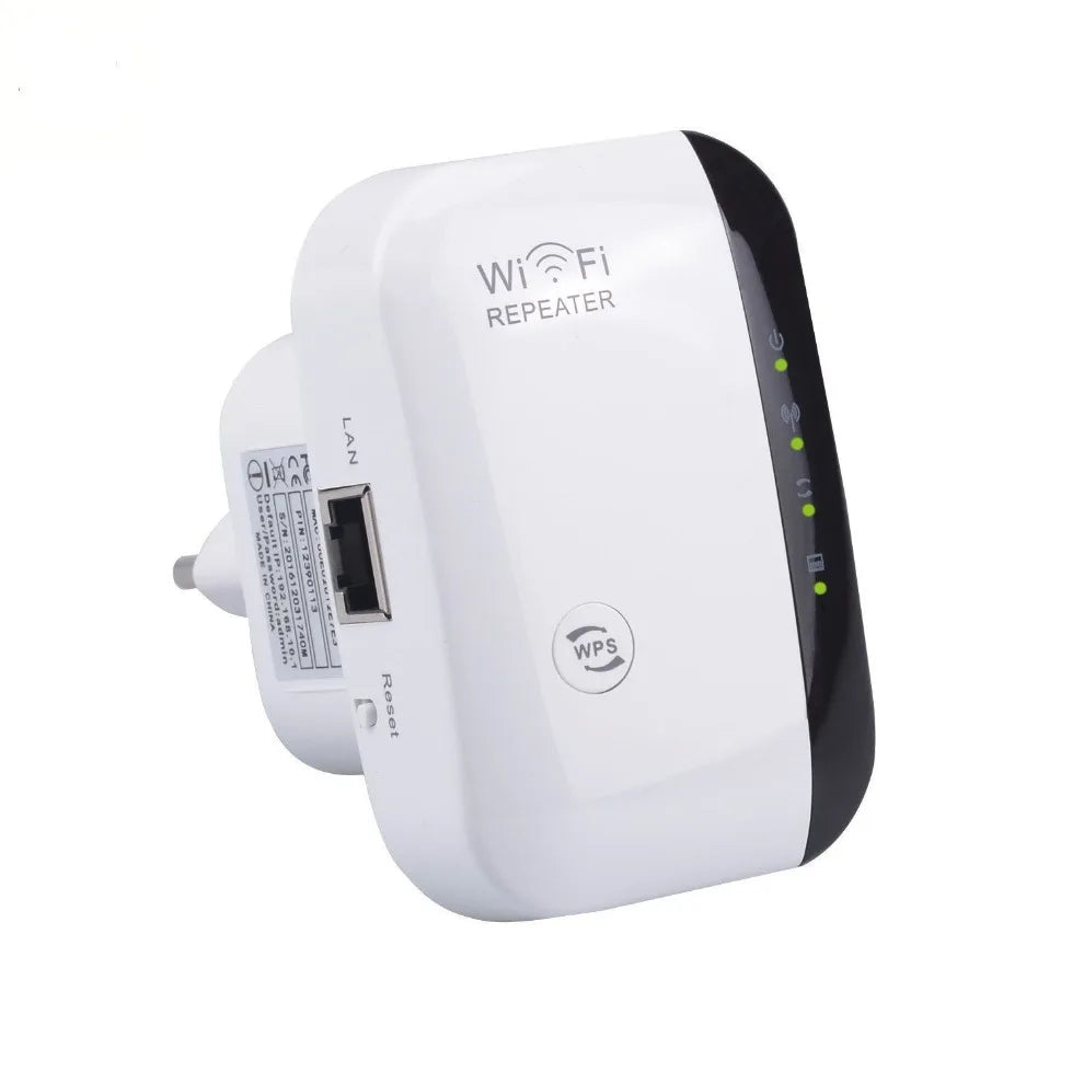 Repetidor WiFi 300Mbps LccKaa Inalámbrico 2.4G - Extensor de Rango, Amplificador de Señal y Repetidor 802.11N/B/G