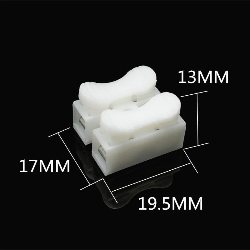 Conectores de Cable Rápidos sin Soldadura 1P 2P - 20/50 Piezas | Bloque Terminal sin Tornillo