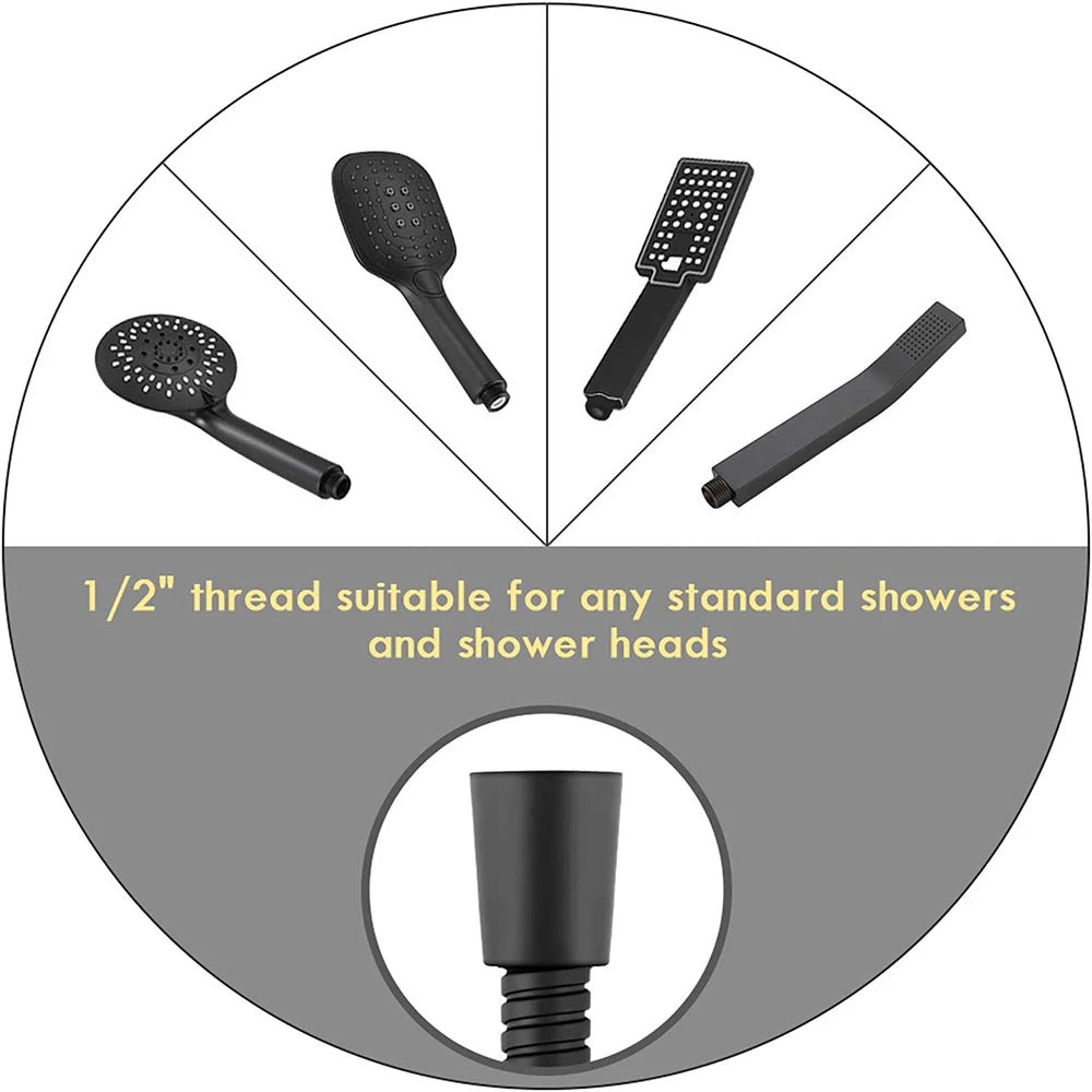 Manguera de Ducha Flexible SUS 304 de 1.5/2M | Accesorios de Baño de Acero Inoxidable, Resistente a Fugas y Alta Durabilidad