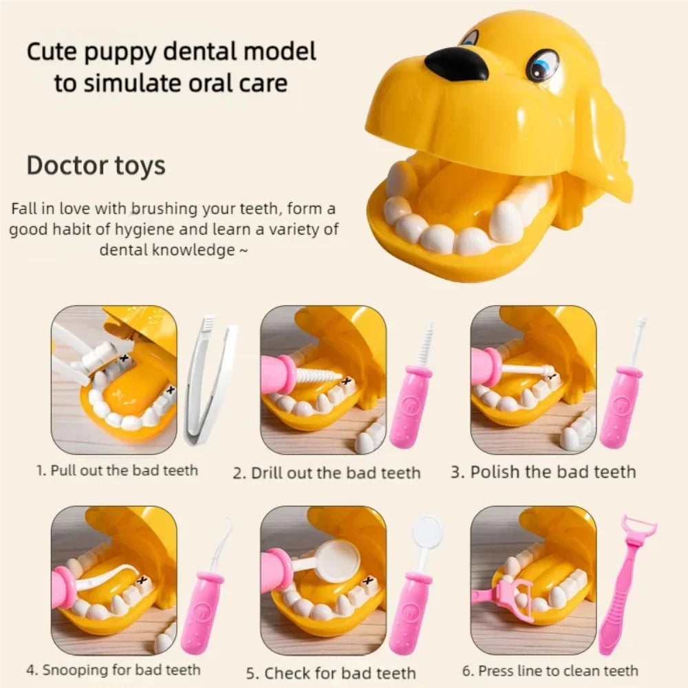 Set de Juego de Roles de Doctor y Enfermera WizKidz, Kit Médico con Estetoscopio e Inyectores en Carrito de Juguete, Regalo Ideal para Niños