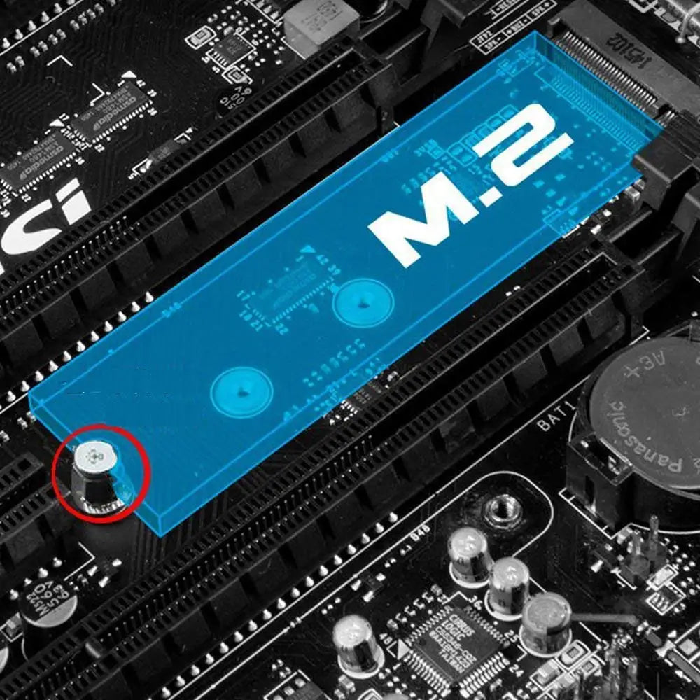 Kit de Tornillos para Montaje de M.2 NVMe SSD - 40 Piezas con Destornillador Magnético para Motherboards ASUS, Gigabyte y MSI