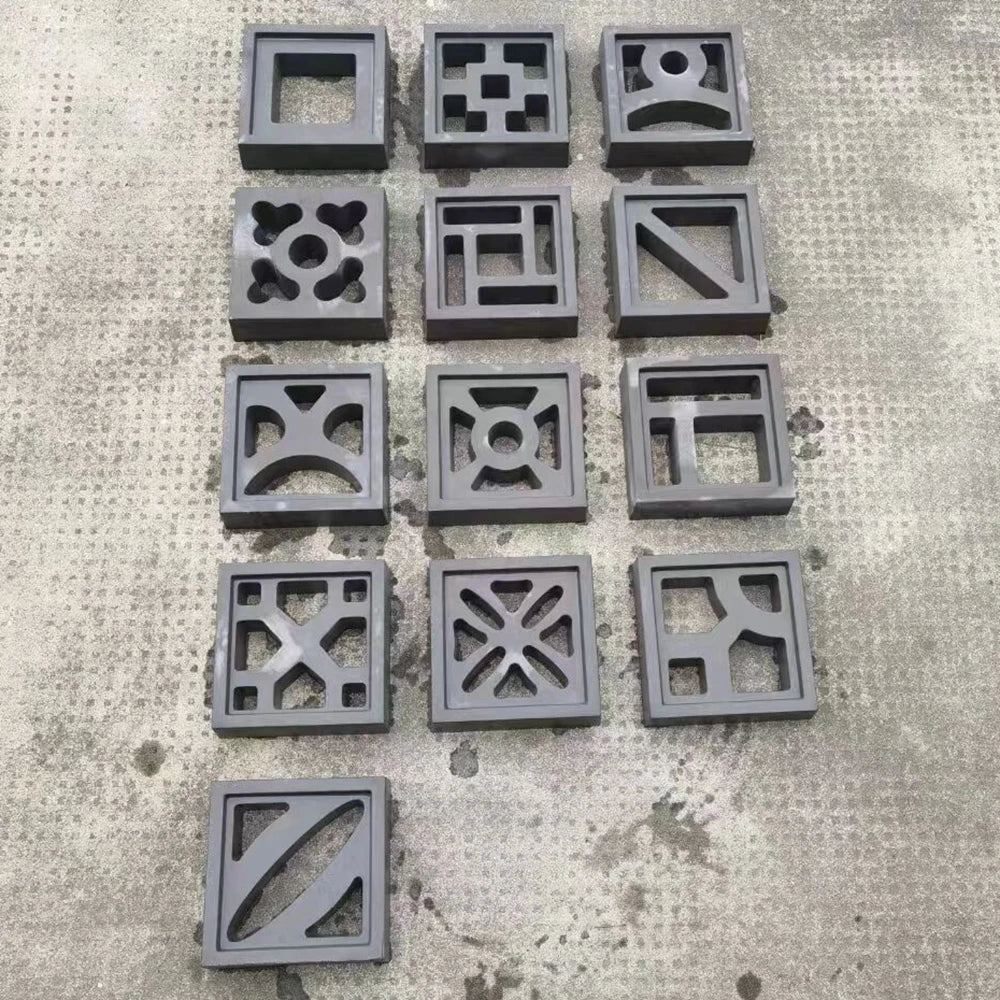 Molde reutilizable de plástico calado para pared de fondo de jardín, molde decorativo para camino de ladrillo hueco de cemento para suelo de jardín, bricolaje