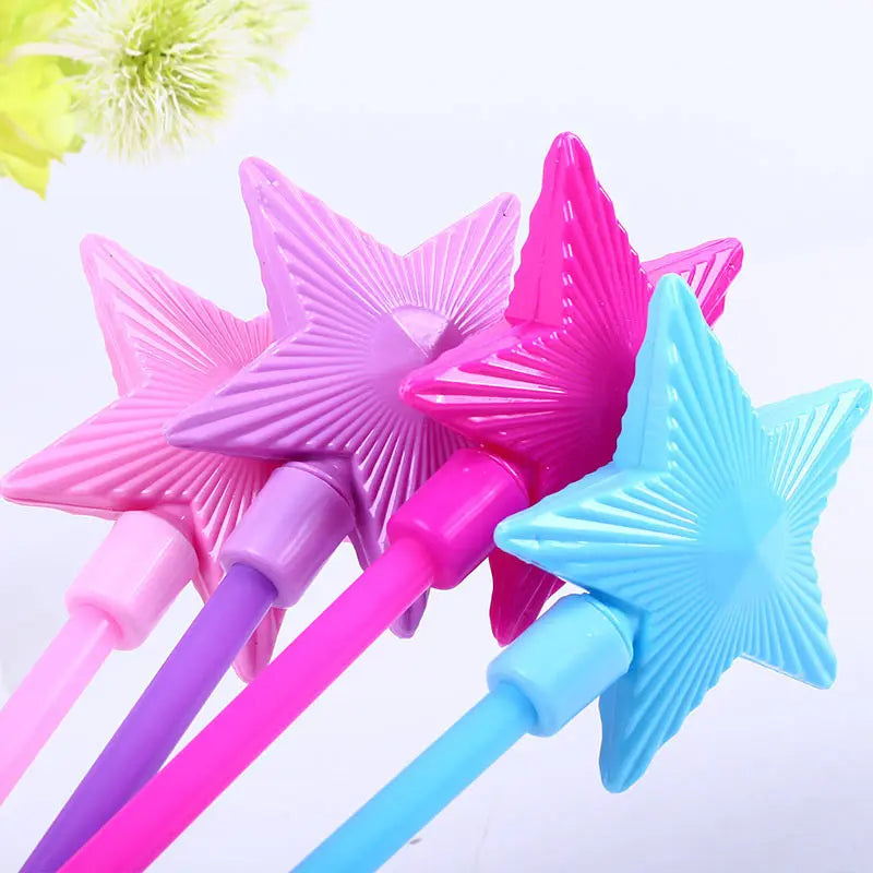 Varita de Estrella de Cinco Puntas con Luces LED - Juguete Luminoso para Niños en Fiestas de Navidad y Halloween