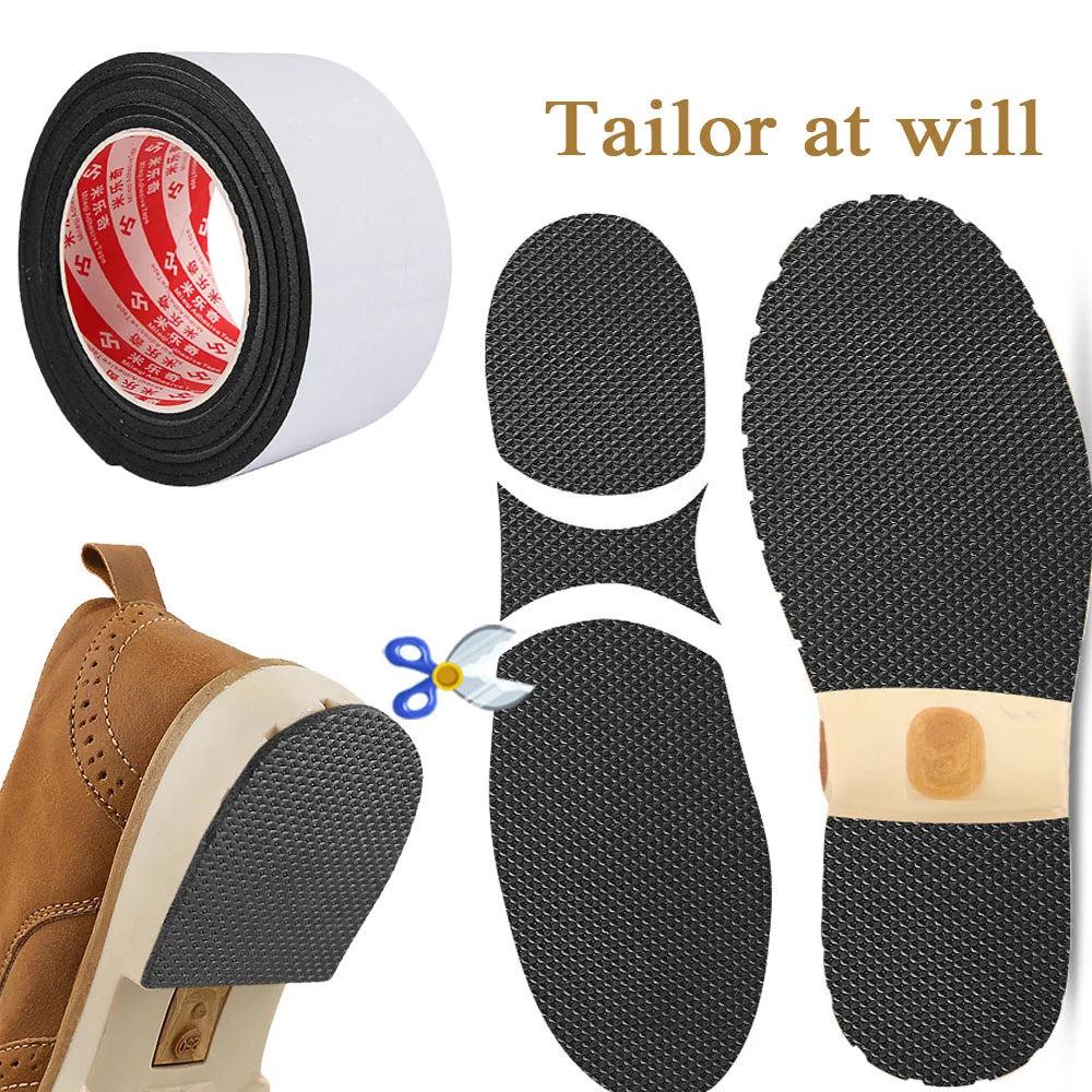 Parche Antideslizante para Suelas de Zapatos - Almohadillas de Goma Autoadhesivas para Cuidado de Tacones