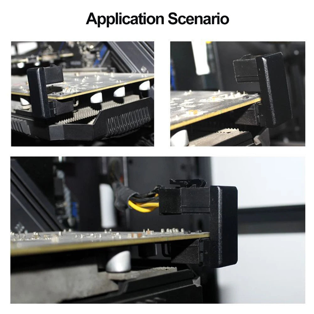 Nuevo Adaptador de Potencia ATX 8 Pin 6 Pin a 90/180 Grados Conector de Cable de Suministro de Energía para Placa Madre y GPU DIY
