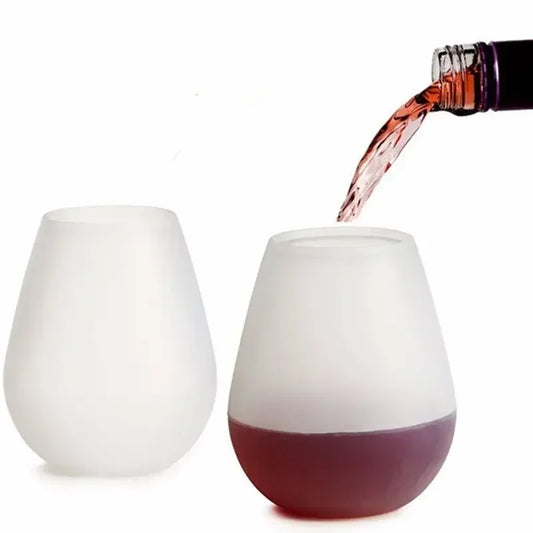 Copas de silicona para vino tinto, vasos duraderos e inastillables para whisky y cerveza, 12oz, 1 unidad