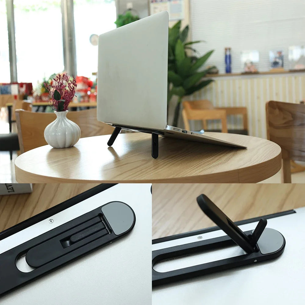Soporte Universal para ordenador portátil, almohadilla de refrigeración Invisible para Macbook Pro 13, 15 Air, Lenovo, Samsung