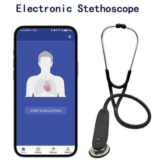 Estetoscopio Digital Inteligente Bluetooth Médico | Grabación, Almacenamiento y Consulta Remota | Ideal para Doctores y Enfermeros