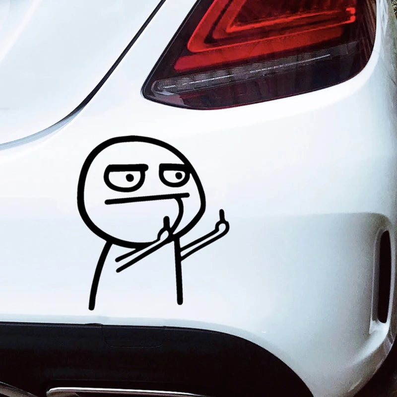 Sticker Divertido para Auto "Pull Fuel Tank Pointer to Full" - Vinilo Reflectante con Diseño Único para Decoración Exterior