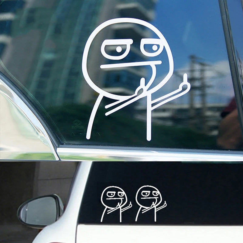 Sticker Divertido para Auto "Pull Fuel Tank Pointer to Full" - Vinilo Reflectante con Diseño Único para Decoración Exterior