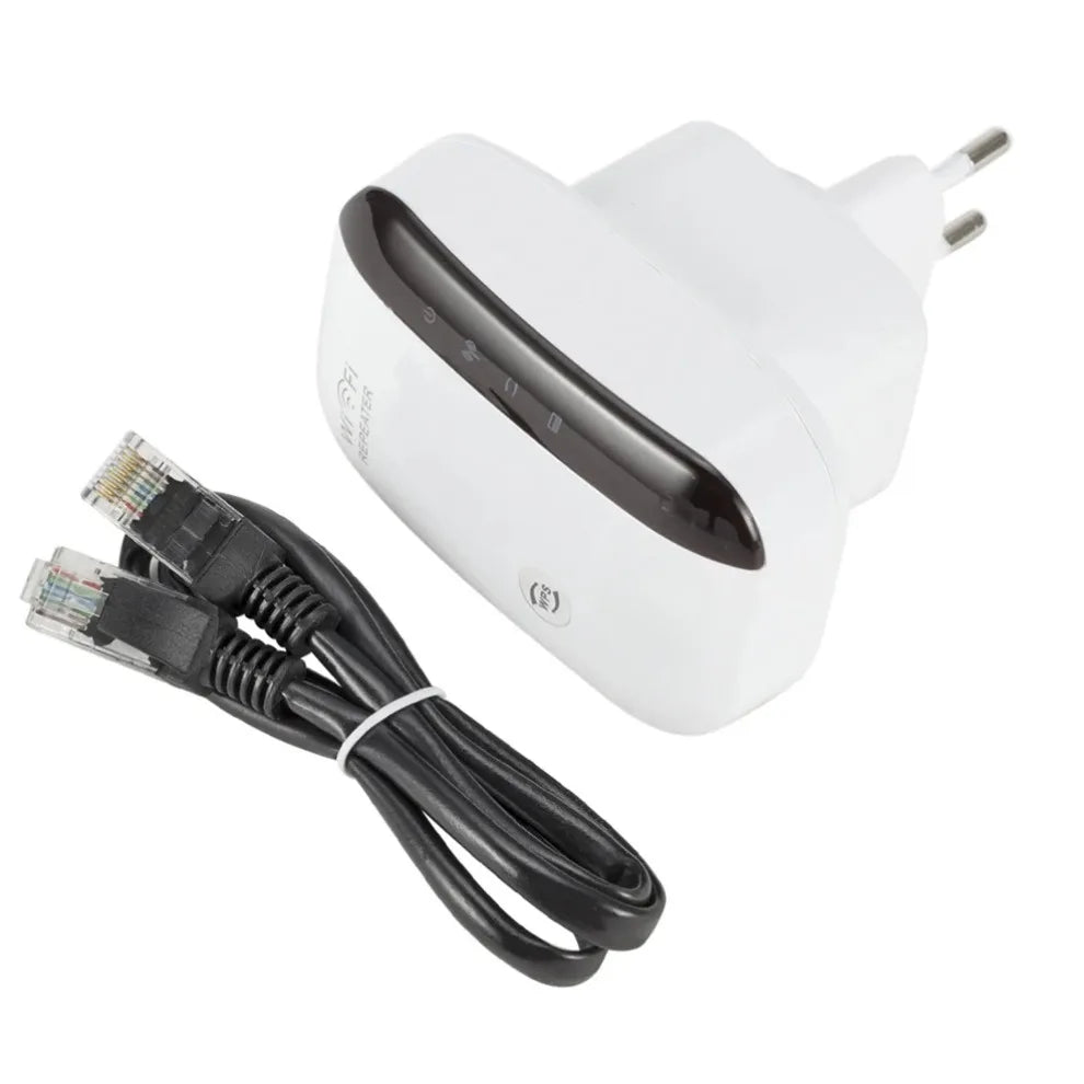 Repetidor WiFi 300Mbps LccKaa Inalámbrico 2.4G - Extensor de Rango, Amplificador de Señal y Repetidor 802.11N/B/G