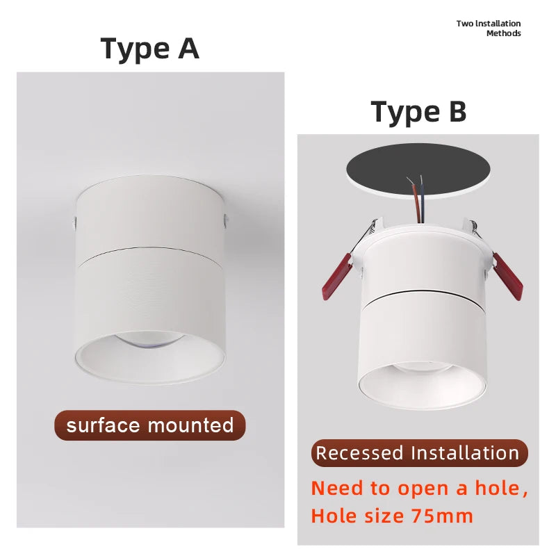 Nueva Lámpara Led de Puesta de Sol, Lámpara de Techo LED Empotrada o Montada en Superficie para Iluminación de Puntos Interiores - Decoración para Sala de Estar, Dormitorio y Pasillo