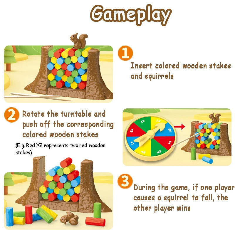 Juegos de mesa de torre de equilibrio para niños, desafío apilable, juegos de fiesta familiar Social, diversión lógica, juguetes interactivos novedosos