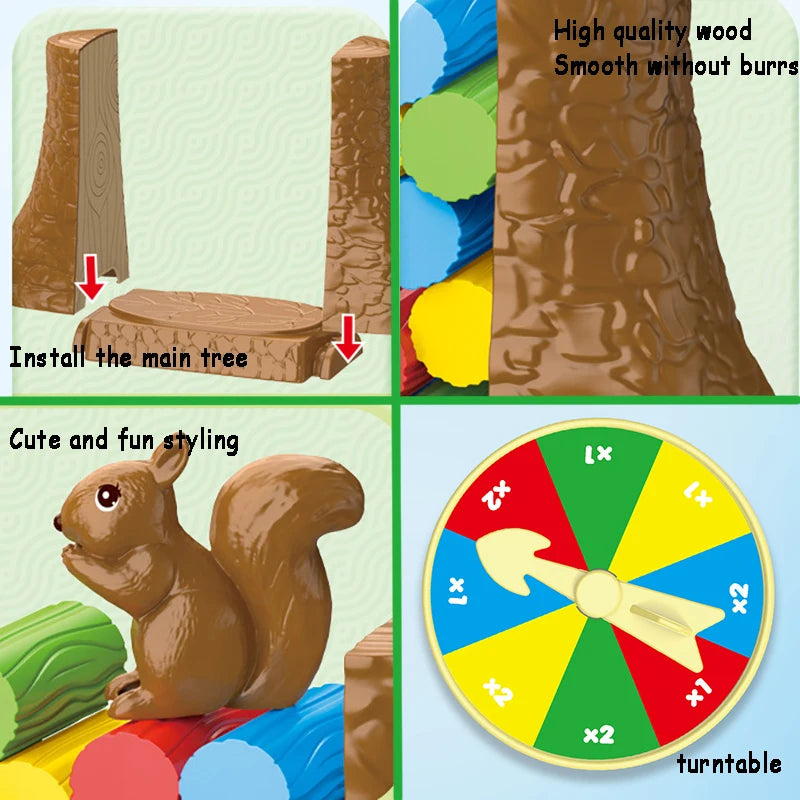 Juegos de mesa de torre de equilibrio para niños, desafío apilable, juegos de fiesta familiar Social, diversión lógica, juguetes interactivos novedosos