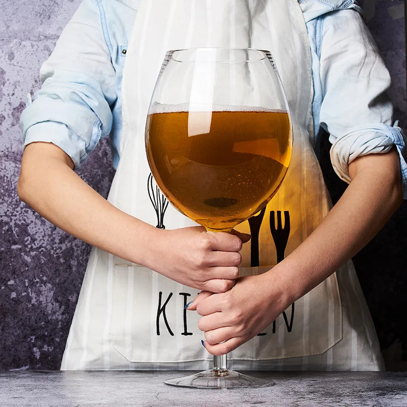 Vaso de Cerveza Grande de 3200ML - Parodia Creativa de Copas de Vino de Gran Capacidad, Vasos Altos Gigantes
