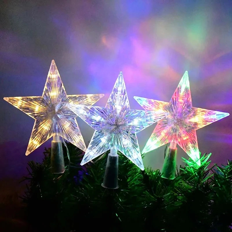 Estrella LED para Árbol de Navidad - Decoración Navideña para Hogar y Fiestas