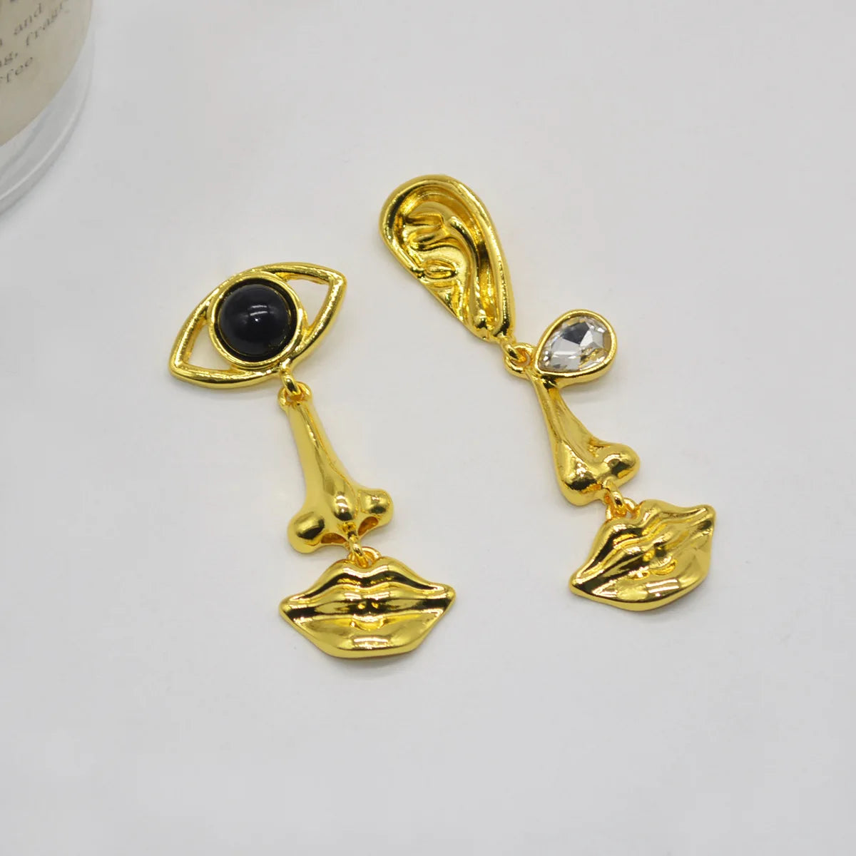 Pendientes de Ojo de Metal Retro para Mujer | Joyería Exagerada de Estilo Fresco