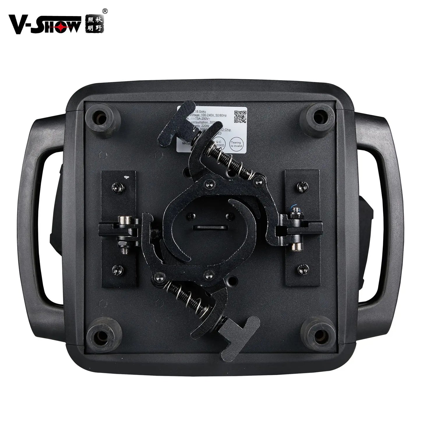 V-show S716 Luz de Cabeza Móvil Hybird Osram LED 200W con Abrazaderas Plegables Beam Spot Wash BSW 3 en 1 con Zoom LED DMX para DJ y Discoteca