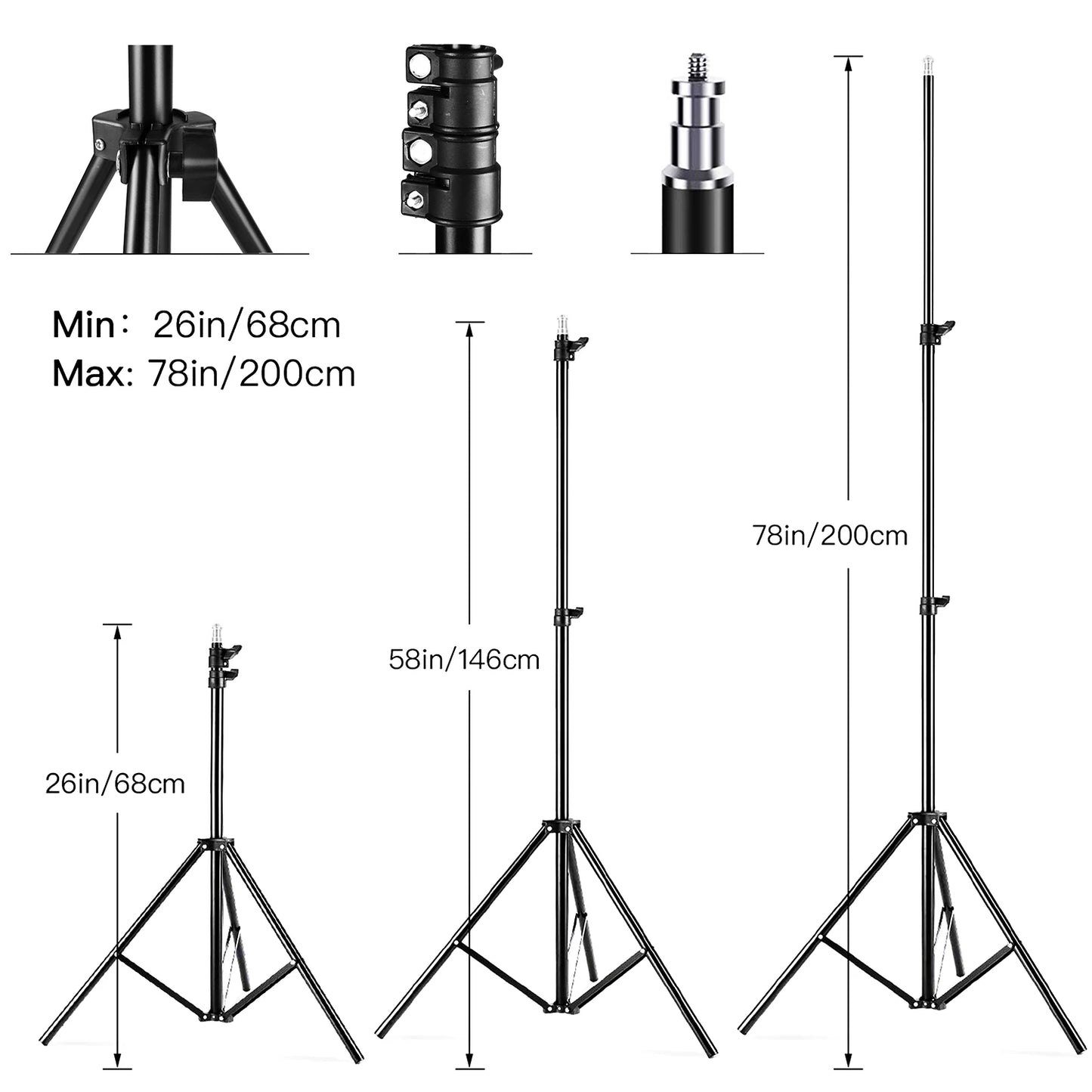 Andoer Softbox Lighting Kit: Estudio de Fotografía con Luz LED 2800K-5700K, Soporte Ajustable y Control Remoto