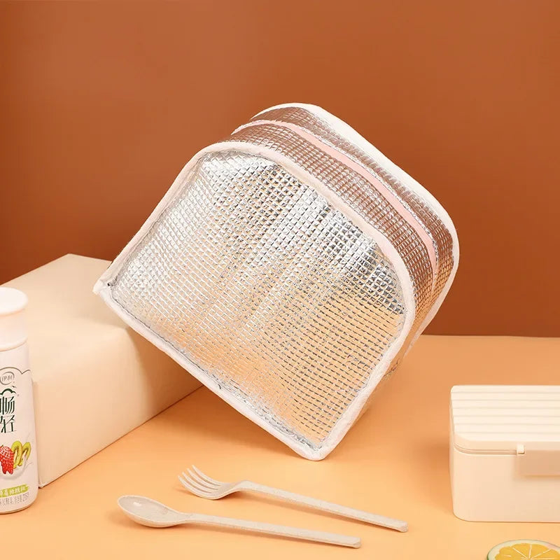 Kawaii Bolsa Térmica Portátil para Frigorífico - Bolsa Insulada para Almuerzo de Mujeres y Niños, Caja Térmica Escolar, Pequeña Bolsa de Enfriamiento y Conservación