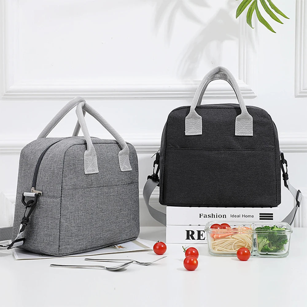 Bolsa de Almuerzo Portátil Aislada, Bolsa Térmica para Picnic, Menú, y Viajes, para Hombres, Mujeres y Niños