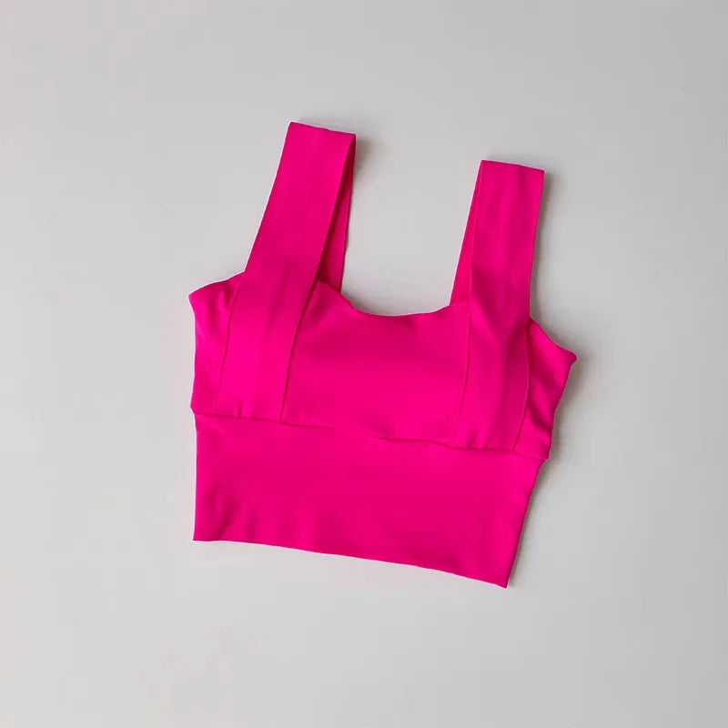 Top Deportivo Mujer Sexy Crop Bra sin Mangas, Yoga y Fitness, Diseño Seamless, Lencería Deportiva, Tejido Rápido y Transpirable