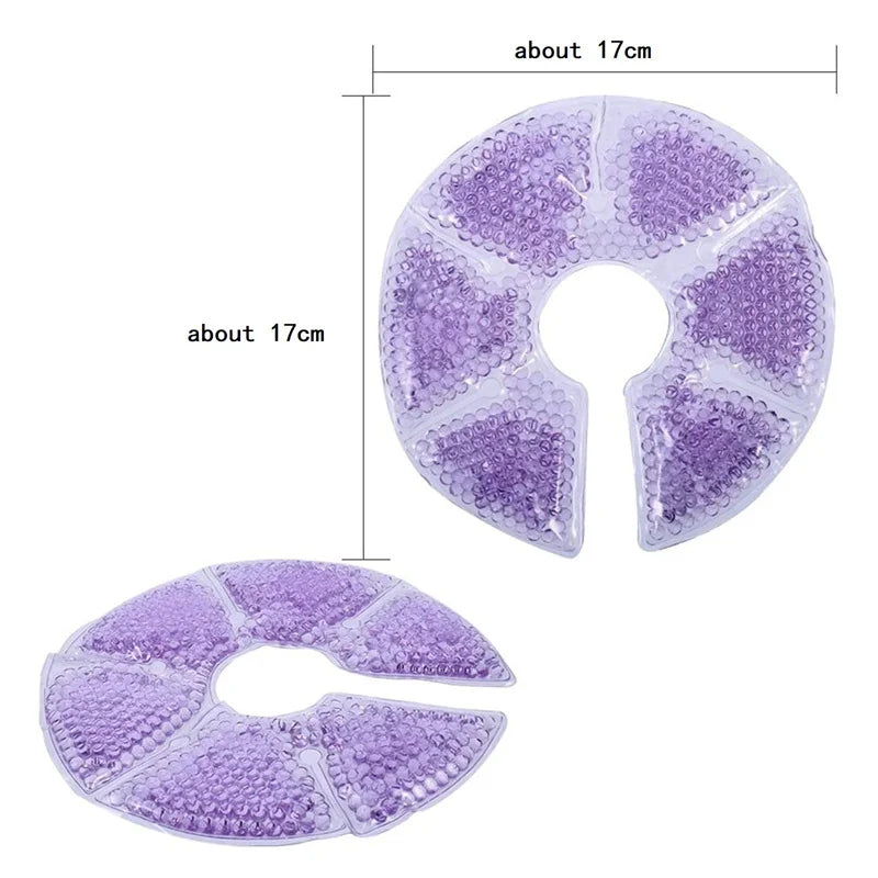 2 Piezas de Almohadillas Terapéuticas para Pechos | Almohadillas de Gel para Alivio de Dolor de Lactancia | Terapia Fría y Caliente | Reutilizables y Cómodas