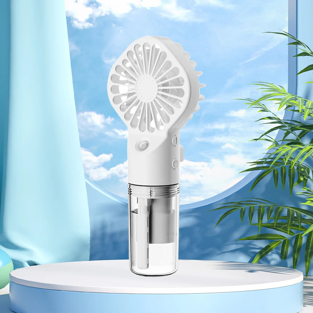 Mini Aire Acondicionado Portátil USB Recargable | Humidificador y Ventilador de Nebulización para Hogar/Oficina/Dormitorio
